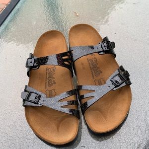 Birkenstock Sandals Moorea Sz 38 Black